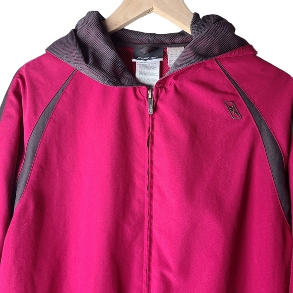Reebok ladies Sz.L hooded lightweight spring fall jacket gorpcore casual athcore - Picture 12 of 12